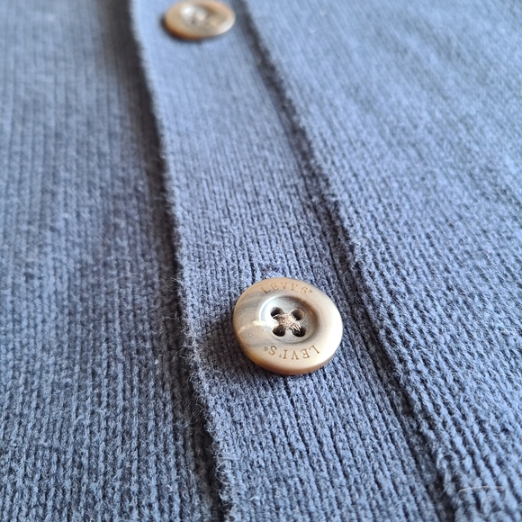 Levi's Men's Cardigan - Small - Navy Blue - Button Down Sweater - Picture 6 of 13